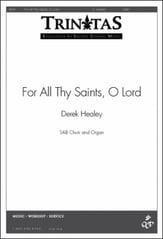 For All Thy Saints O Lord SAB choral sheet music cover